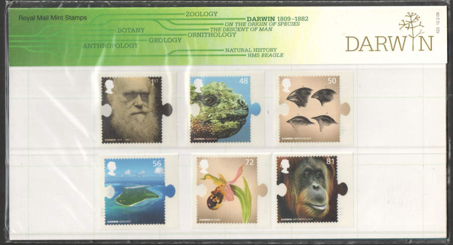 (image for) 2009 Charles Darwin Presentation Pack 423 - Click Image to Close